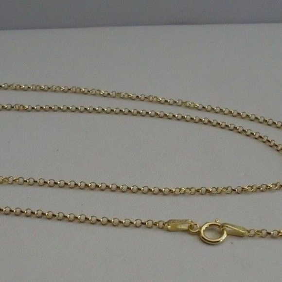 Italian Rolo Yellow Gold 18" Necklace - Picture 2 of 5